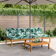 Divani Centrali Pallet Giardino con Cuscini 2pz Massello Acacia 3209486