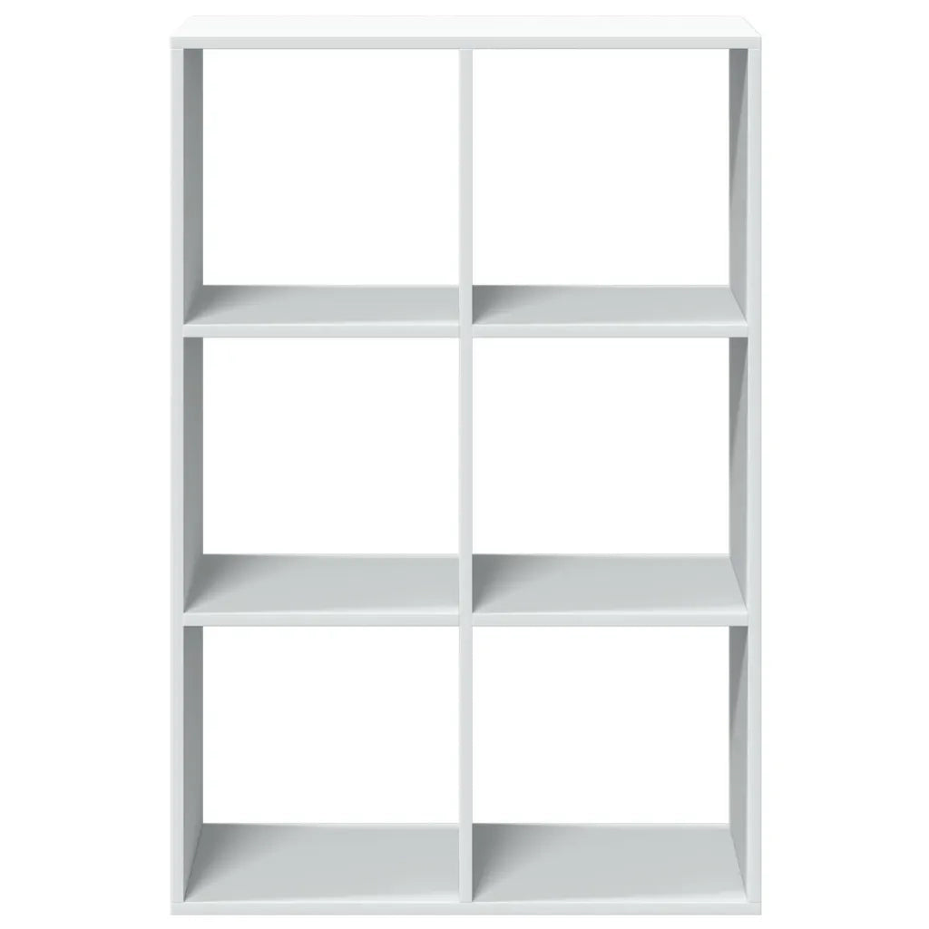 Libreria Divisorio-Scaffale per Libri-Mobile di Stoccaggio Bianca 69,5x29x103,5 cm in Truciolato