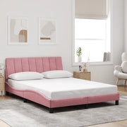 Giroletto con Testiera Rosa 120x200 cm in Velluto