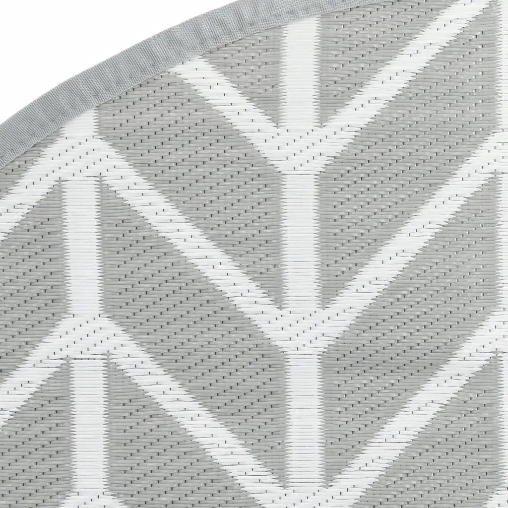 Tappeto da Esterno ARAKIL Grigio Ã˜120 cm in PP