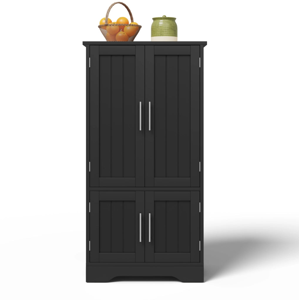 Mobile alto da cucina con luce LED sensore; 120x60x40 cm; in MDF nero