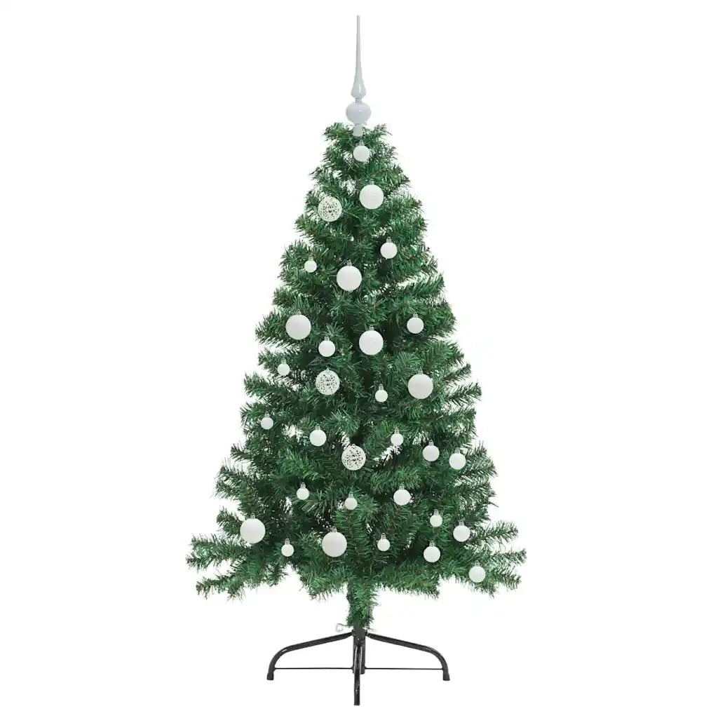 Albero di Natale | Decorazioni natalizie artificiale con luci integrate Verde 120 cm