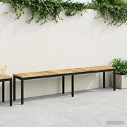 Panchina da giardino 201 x 35 x 45 cm Legno di Acacia Massello 901752
