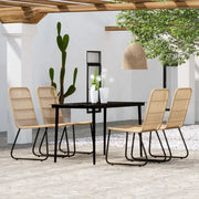 Set Mobili da Pranzo per Giardino 5 pz Rovere cod mxl 34654