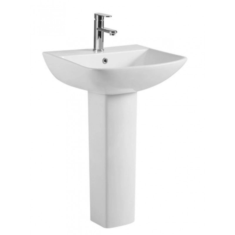 Lavabo a colonna AMPIFOLIS 56x45x85 cm in porcellana