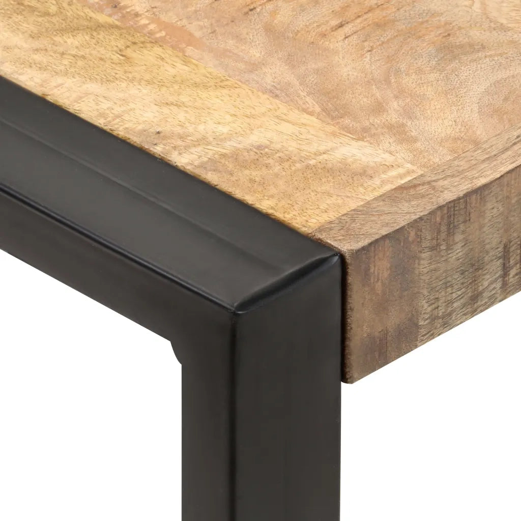 Tavolo da Pranzo 70x70x75 cm in Legno Massello di Mango Grezzo 321596