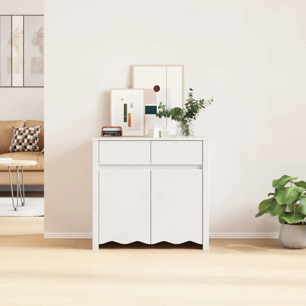Credenza con cassetto Drammen Bianco 79 x 43 x 75.5 cm 42003041