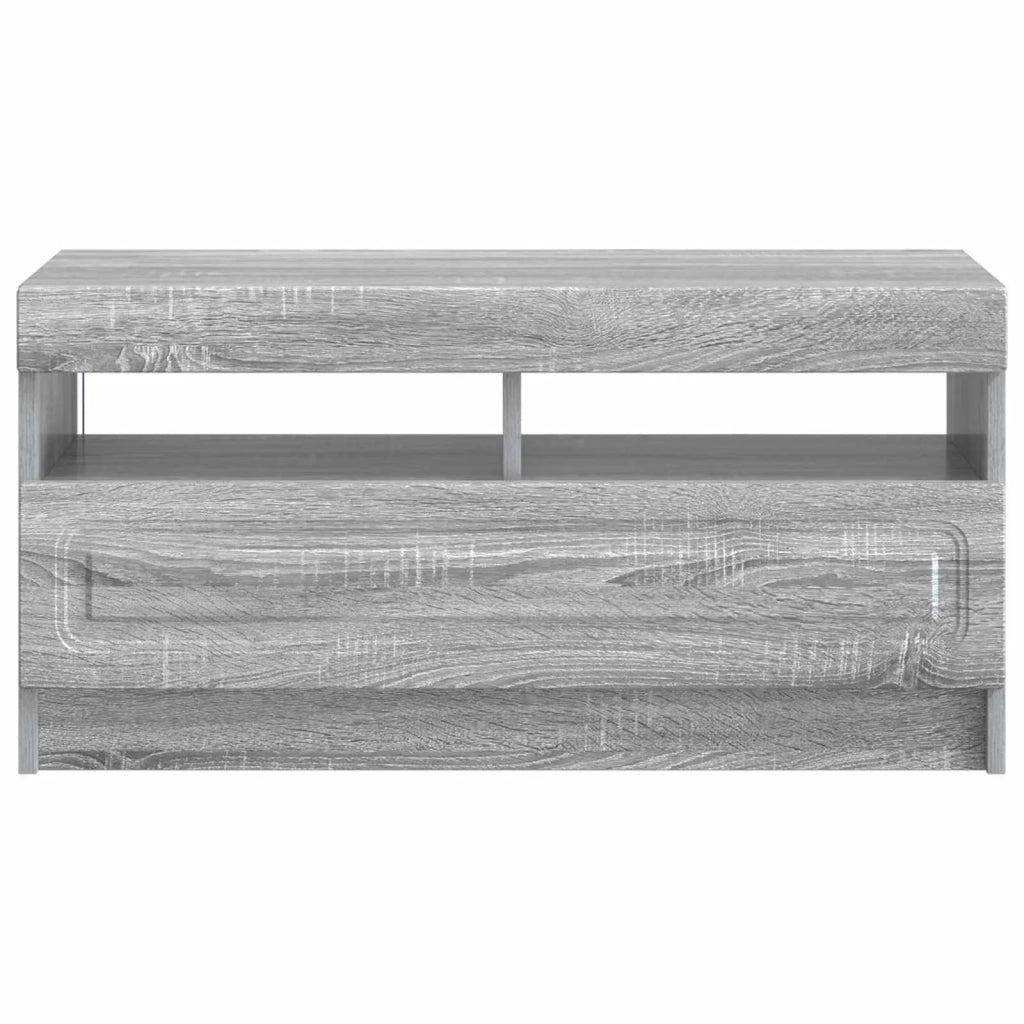 Mobile TV LED Sonoma grigio Legno ingegnerizzato 897881