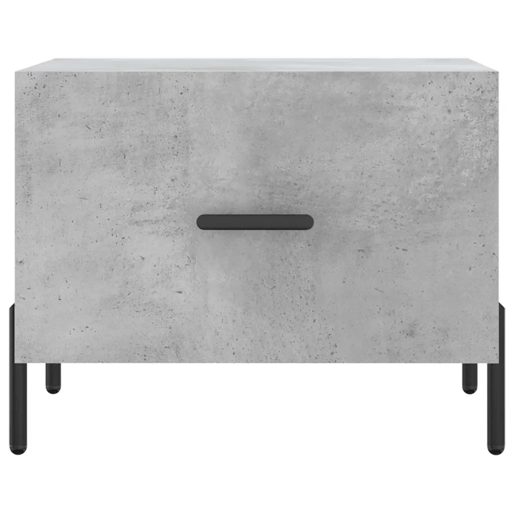 2 pz Tavolini salotto | Tavolino da caff¨¨ | Tavolino da Soggiorno Grigio Cemento 50x50x40 Legno Multistrato