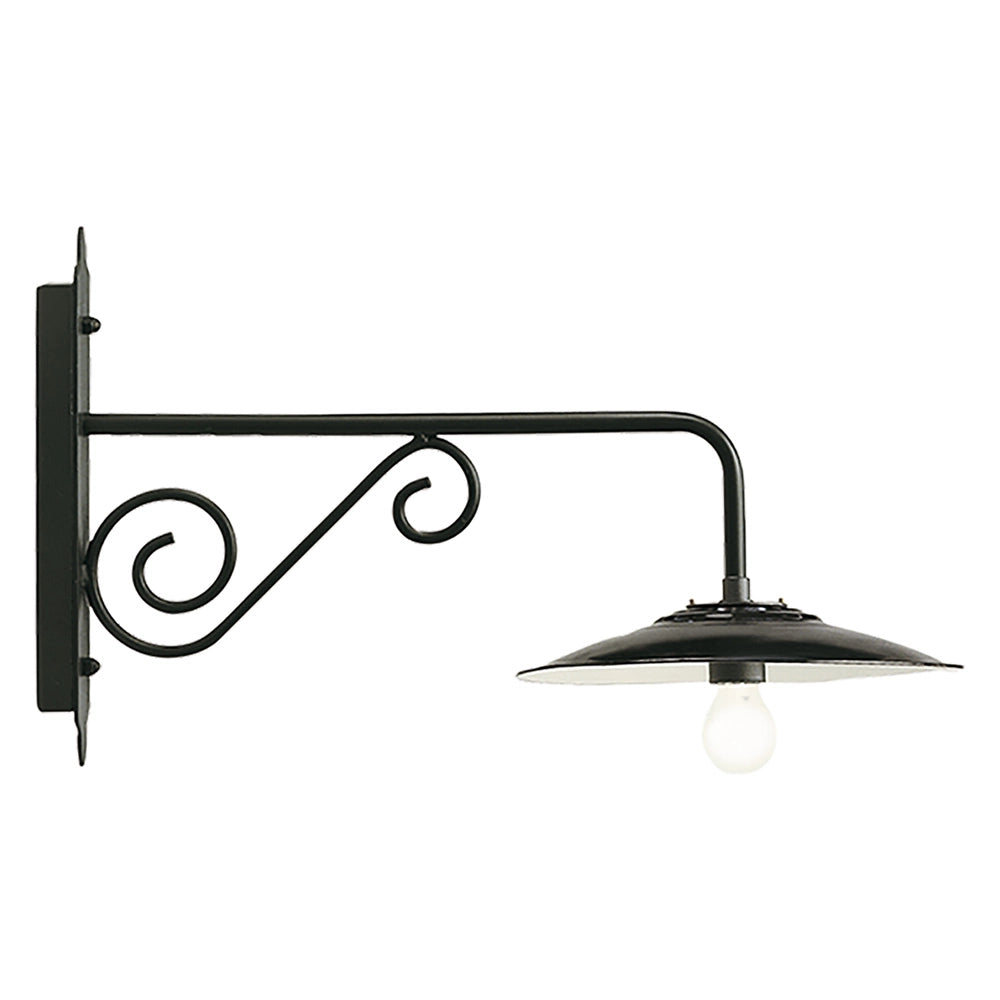 APPLIQUE LUNGA 'ANTIQUE' 25 W - cm 65 x 38 x 30 grigio  - SOVIL