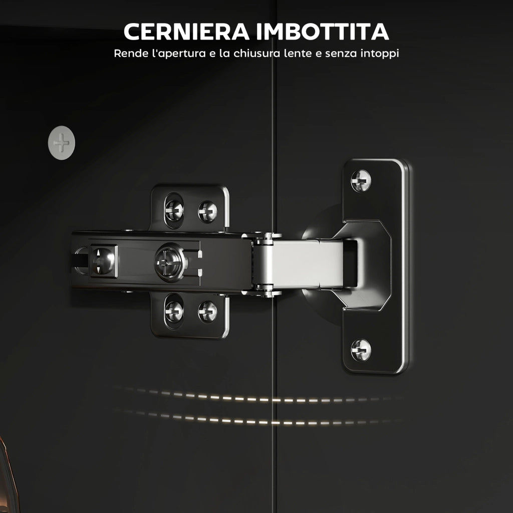 Armadietto Specchiera Bagno in Legno con Mensole Regolabili e Ripiano Aperto, 54x15.2x55.3 cm, Nero