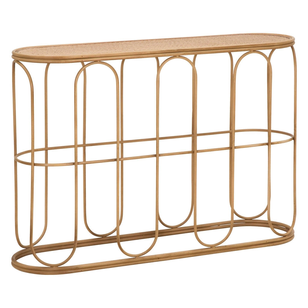 Tiznit, Consolle un Ripiano, 110x32x77h cm Marrone