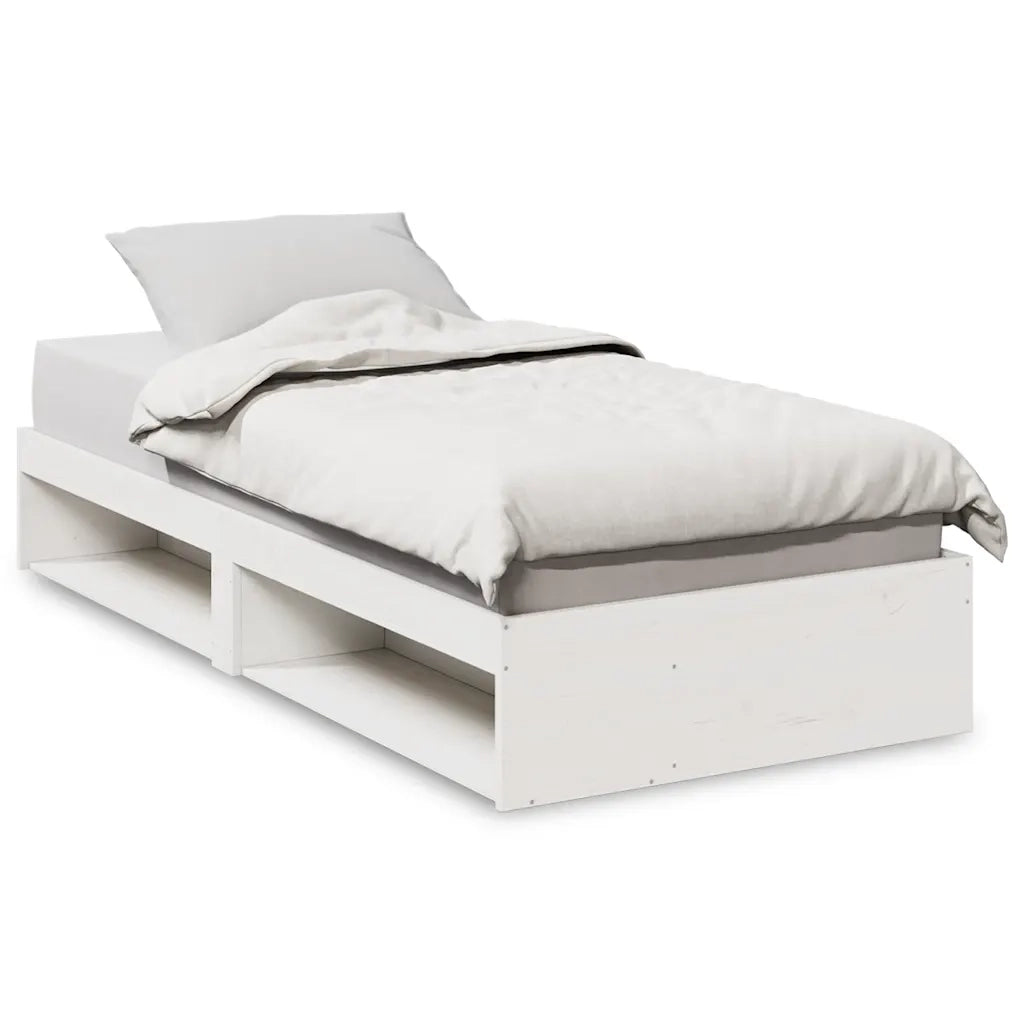 Dormeuse senza Materasso Bianca 80x200 cm Legno Massello Pino 859245