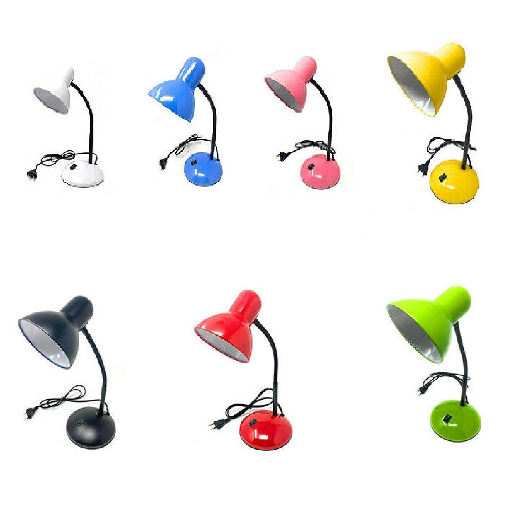 Trade Shop - Lampada Da Scrivania Con Braccio Flessibile Luce Lume Tavolo Per Cameretta Color -