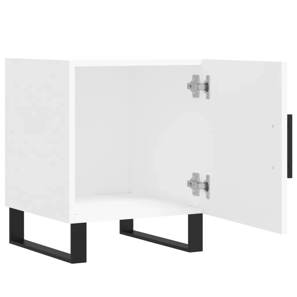 Comodini 2 pz-Set di 2 Tavolino da notte Bianchi 40x40x50 cm in Legno Multistrato 612641