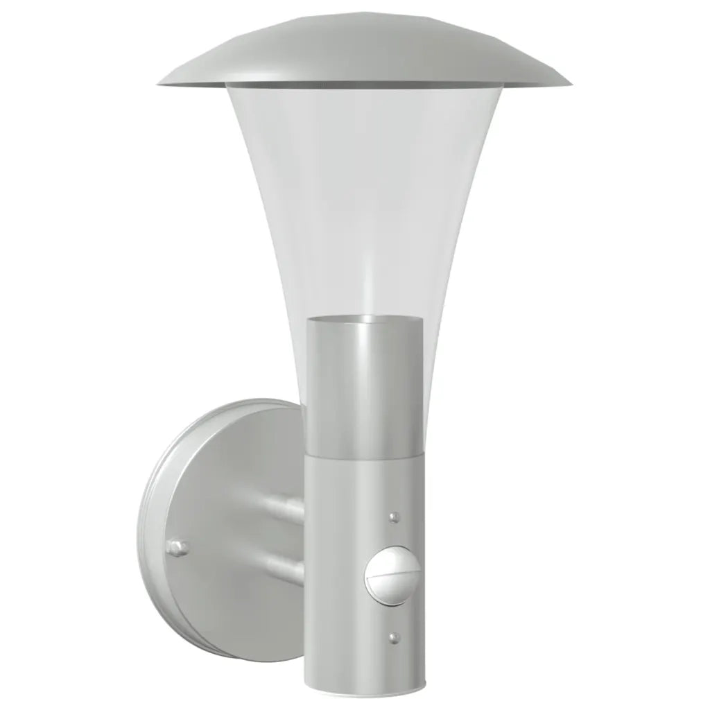 Applique per Esterno con Sensore Argento in Acciaio Inox CFW9213477