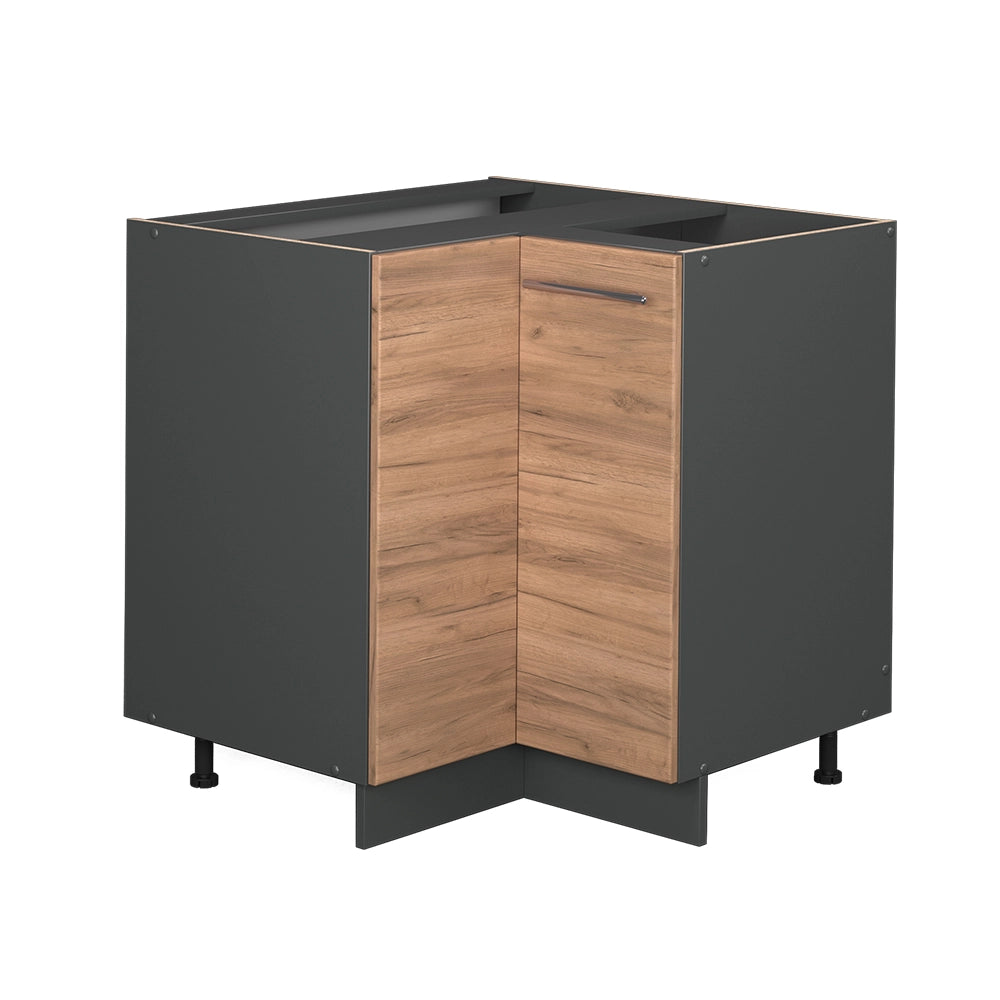 Vicco Mobile ad angolo cucina Quercia dorata 80.5 cm senza piano di lavoro