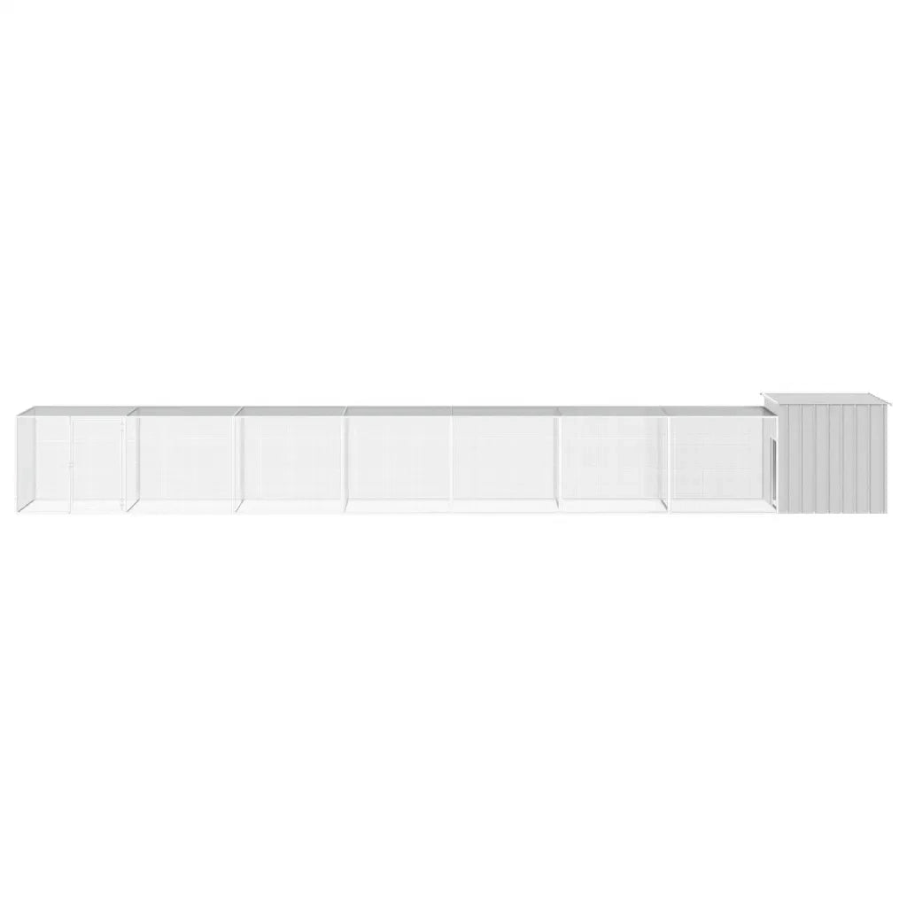 Gabbia per Polli Grigia 700x91x100 cm Acciaio Zincato cod mxl 52889
