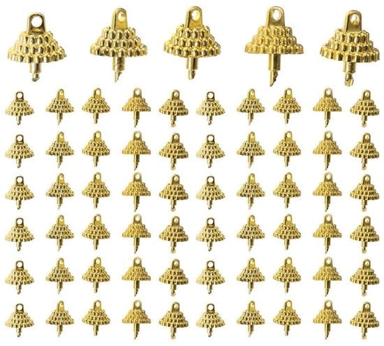 100 Stuks Ronde Kunststof Kerstballen Doppen per DIY Decorazione