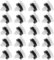 Clip di Regolazione per Porte Interne 20 pezzi - PVC - Universale - Bianco - Duraturo e Impermeabile - Clip per Porte