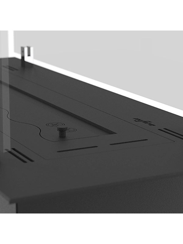 INSERT SLIM - Biocamino a bioetanolo da incasso nero con vetri - 800