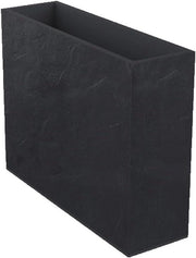 Decorazione in pietra artificiale per parete - Doppio muro - Zona di stoccaggio d'acqua - 99 x 29 x 78 cm - Grigio anthracite