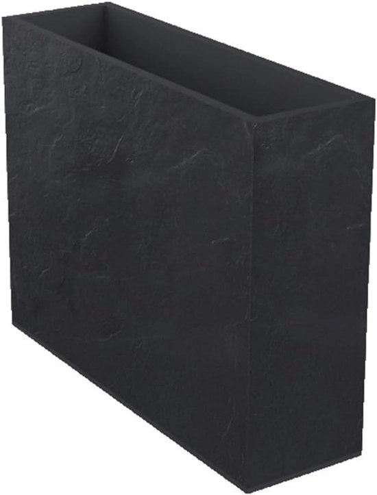 Decorazione in pietra artificiale per parete - Doppio muro - Zona di stoccaggio d'acqua - 99 x 29 x 78 cm - Grigio anthracite