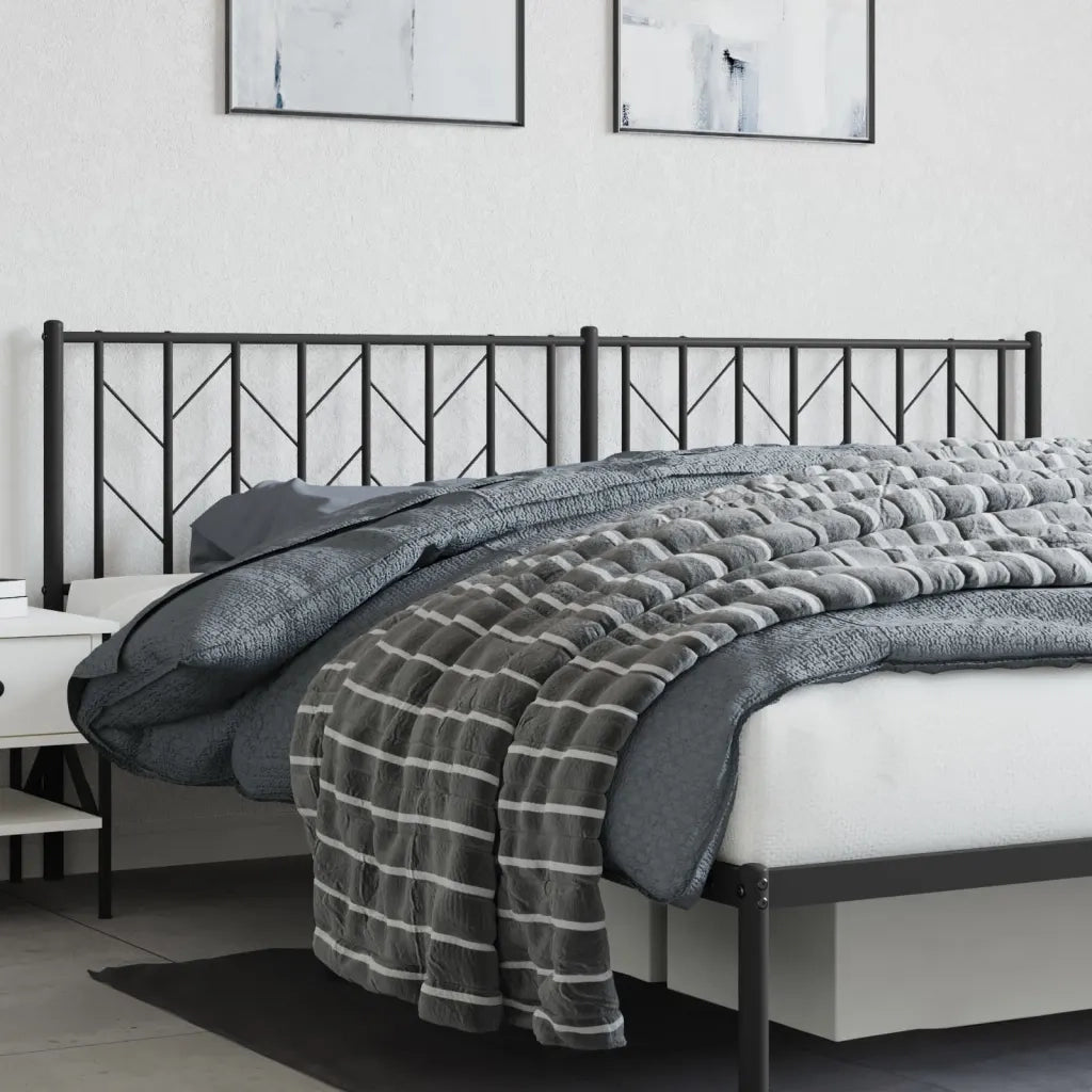 Testiera di Ricambio in Metallo Nero 200 cm 374475