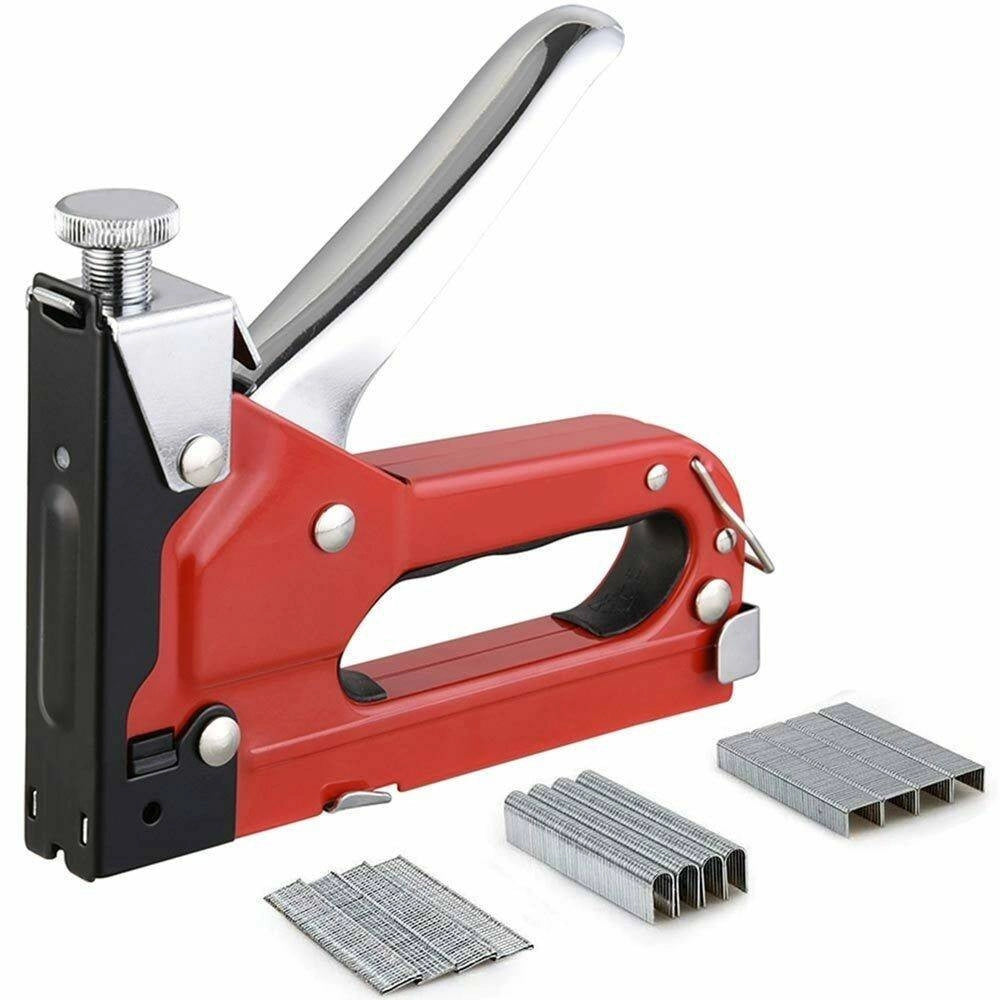 Trade Shop - Graffettatrice Chiodatrice Manuale Sparapunti Sparachiodi Spillatrice Acciaio -