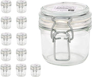 KIT 12 PZ BORMIOLI FIDO VASO IN VETRO CON TAPPO ERMETICO 200 CC