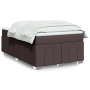 vidaXL Giroletto a Molle con Materasso Marrone Scuro 120x190cm Tessuto