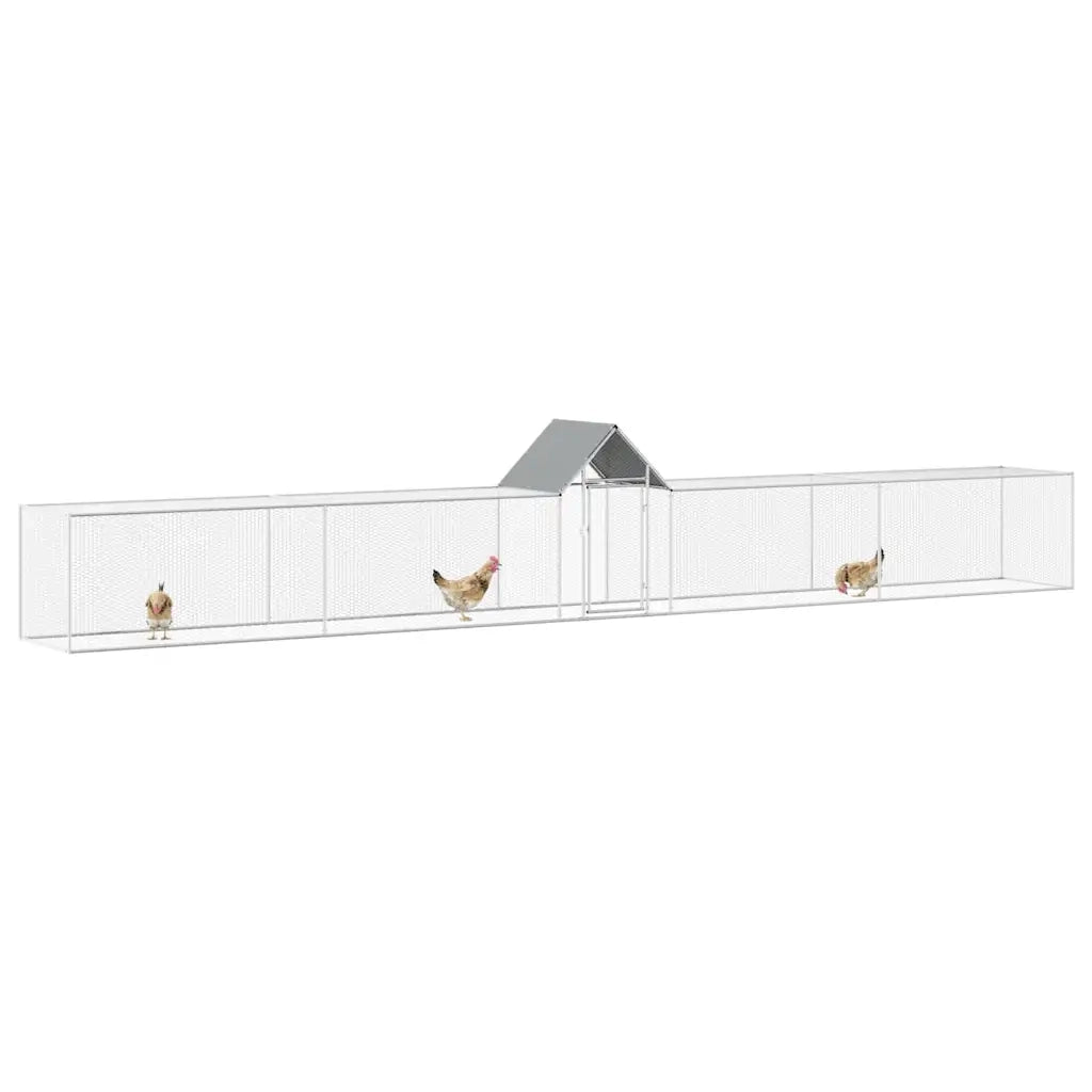 Pollaio 9x1x1,5 m in Acciaio Zincato CFW5047638