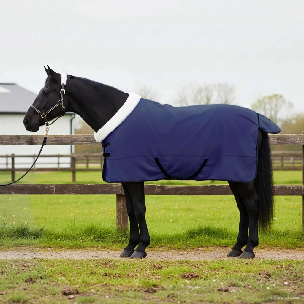Coperta per Cavalli Blu navy 155 cm Felpa in pile CFW5721897