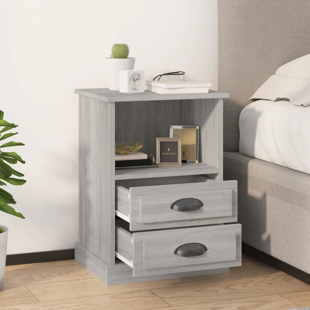 Comodino Grigio Sonoma 43x36x60 cmcod mxl 103473
