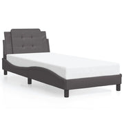 Letto singolo | Letto per adulti | Giroletto senza Materasso Zadar Crema 90x200 cm in Similpelle