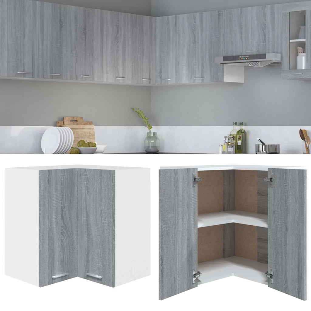 Armadio pensile | Mobile Pensile Angolo ¡°Lyon¡± Grigio Sonoma 57x57x60