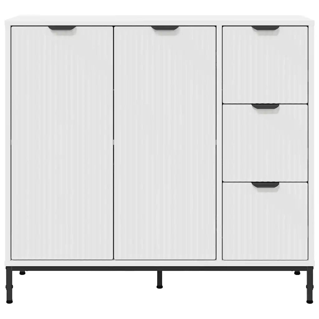 Credenza Bianco 89,5 x 33 x 82 cm Legno multistrato 883454