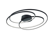 Plafoniera da Interno a LED in Metallo Nero Opaco