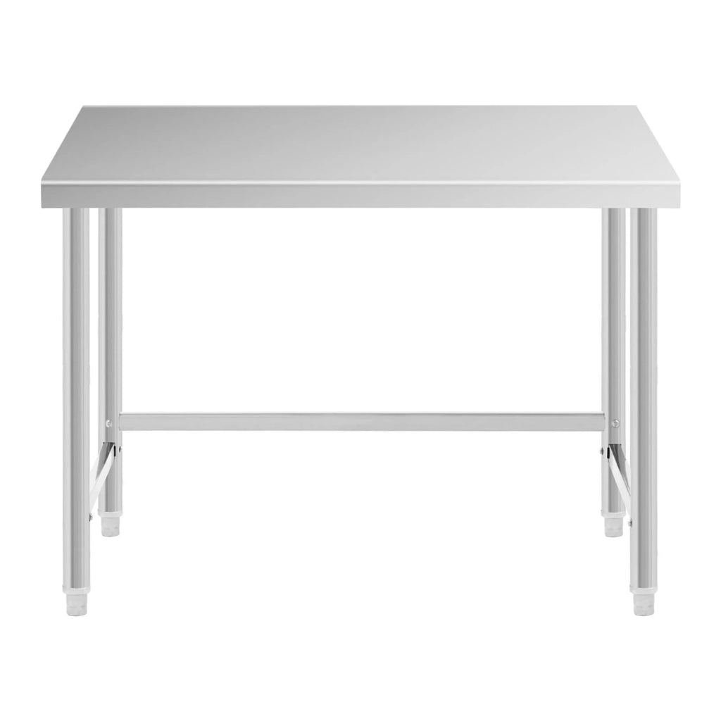 Tavolo da lavoro in acciaio inox piano di lavoro in acciaio inox tavolo da lavoro da cucina 120 x 60 cm 91 kg professionale 14_0005137