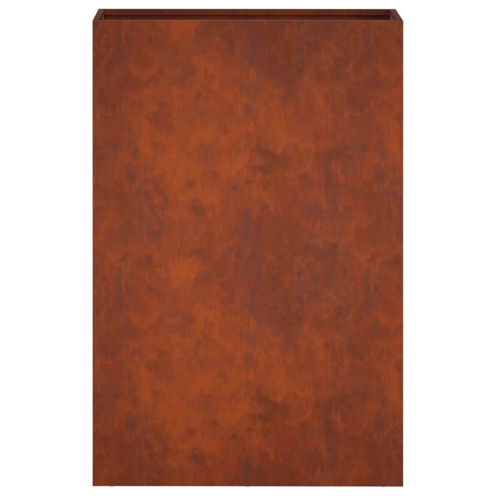 Vaso da giardino 2 pz Ruggine 50 x 20 x 75 cm Acciaio Corten 8005469