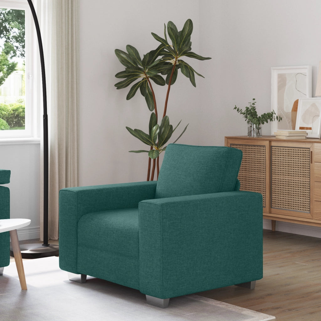 Poltrona  Verde Scuro 59 cm in Tessuto