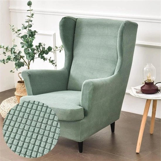 Hoes per Fauteuil Premium - 2-Delige Stretch Hoes per Protezione di Divano - Flanella per Bancali - Protezione per Divani - Hoes per Protezione di Divano per Soggiorno e Camera da Letto