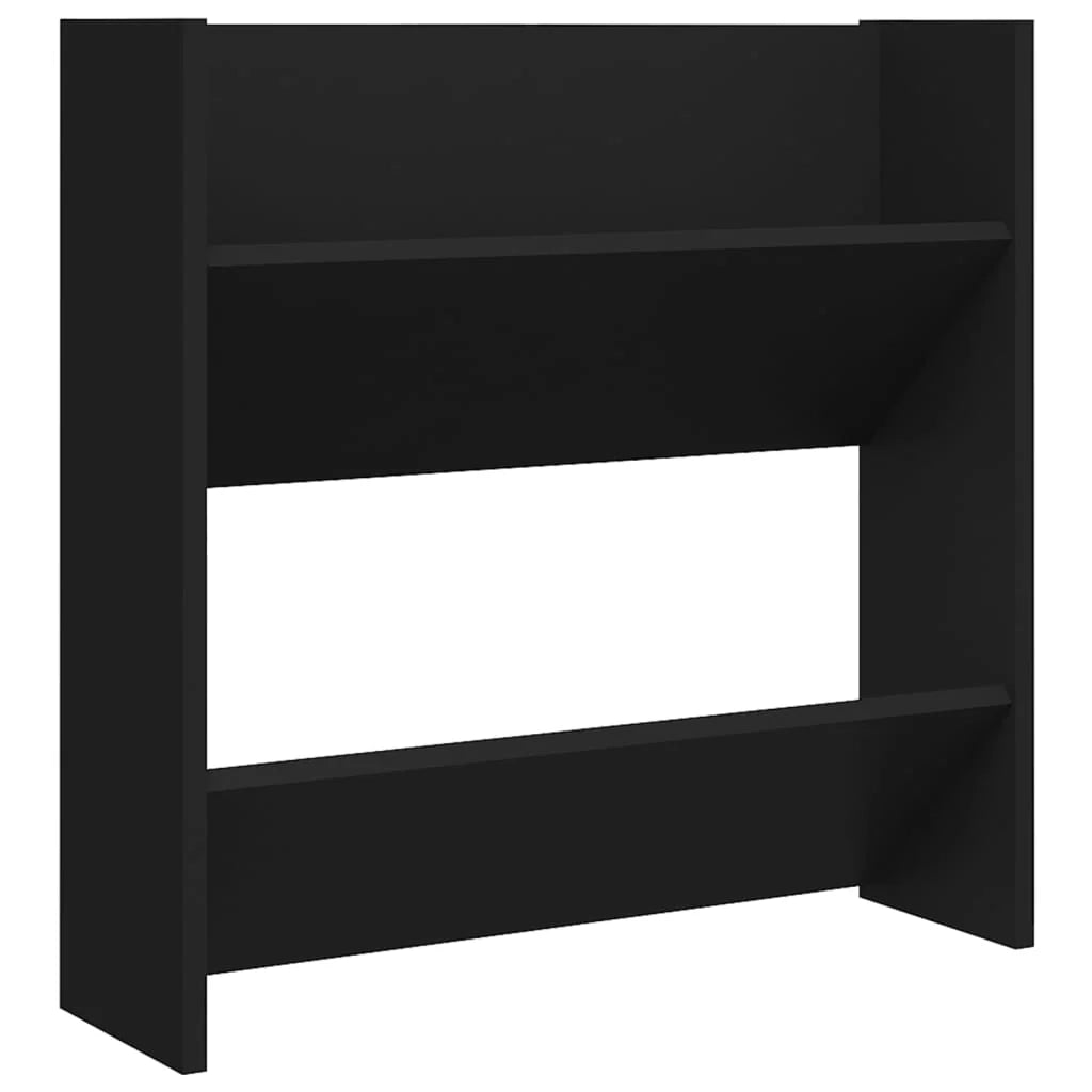 Scarpiere contenitori per scarpe mobili per ingresso corridoio soggiorno da parete set da 4 legno ingegnerizzato nero 02_0022155