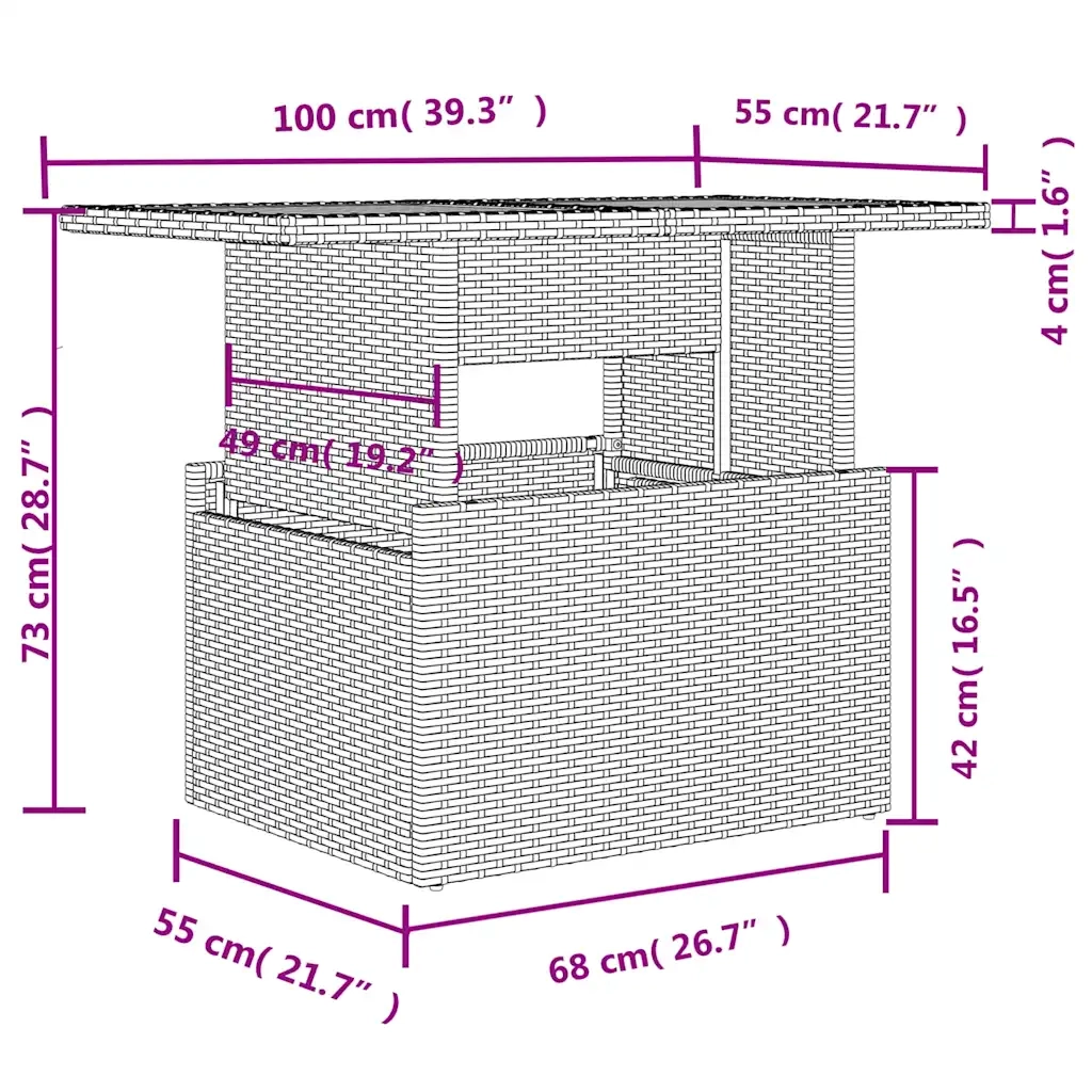 vidaXL Set Divano da Giardino 9pz con Cuscini Grigio Chiaro Polyrattan