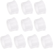 Set di Flangia Nylon - 10 pezzi - Foro di 12,75 mm - Diametro Esterno 16,35 mm - Lunghezza 10 mm - Leggero e Duraturo