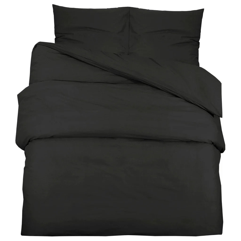 Set Copripiumino Nero 200x200 cm in Cotone cod mxl 65462