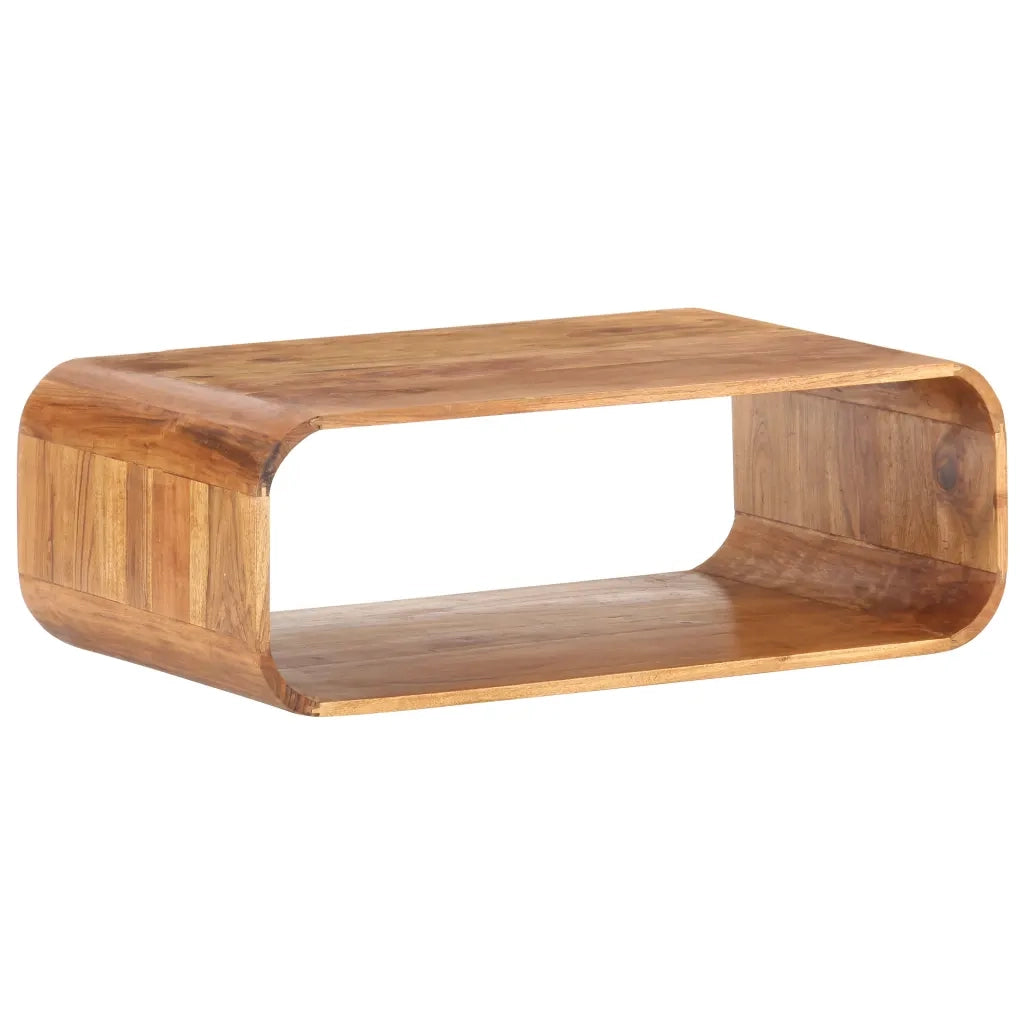 Tavolino da Salotto 90x50x30 cm in Legno Massello d'Acacia cod mxl 66106