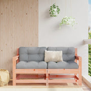 Sedia da patio-Sedie da Giardino con Cuscini 2 pz in Legno Massello di Douglas 504904