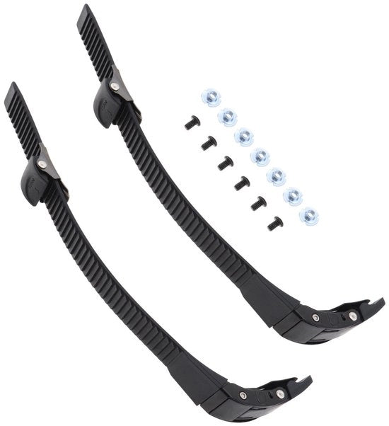 Set di cinture energetiche per pattini - 2 paia - Nero - Accessori sportivi - Comodo e stile - Adatto per pattinaggio - Nero