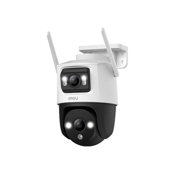 Imou crusier dual 10mp (5mp+5mp) telecamera wi-fi esterno doppio obiettivo, 360°ptz videocamera sorveglianza esterno con visione notturna a colori, rilevamento umano/veicoli, ip66, tracciamento intelligente, 2,4ghz - IPC-S7XP-10M0WED